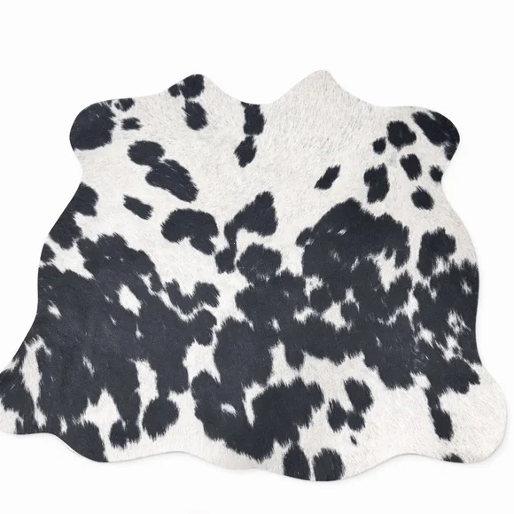 Handmade Faux Cowhide Placemats Set of 5 | Western Rustic Farmhouse Decor - Picture 1 of 5